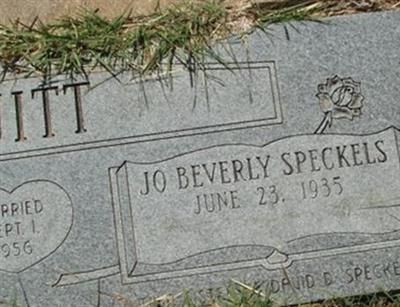 Jo Beverly Speckels Fluitt on Sysoon