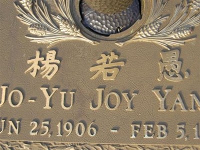 Jo-Yu Joy Yang on Sysoon