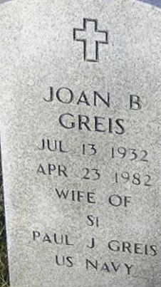 Joan B Greis on Sysoon