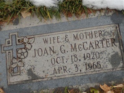 Joan Gebhardt Mccarter on Sysoon