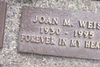 Joan M Weis on Sysoon
