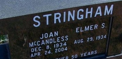Joan McCandless Stringham on Sysoon