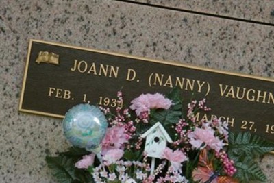 Joann D Vaughn on Sysoon