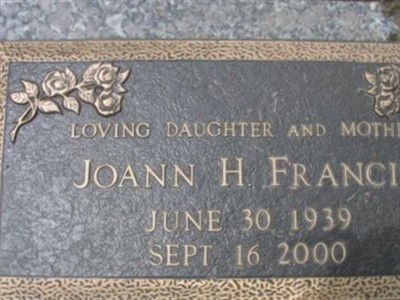 Joann H. Francis on Sysoon