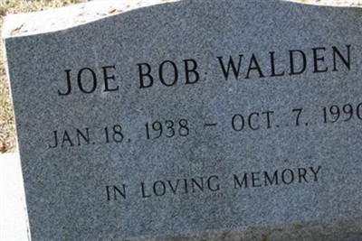 Joe Bob Walden on Sysoon