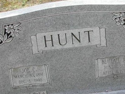 Joe C. Hunt on Sysoon