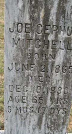 Joe Cephus Mitchell on Sysoon
