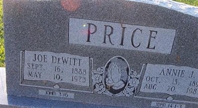 Joe DeWitt Price on Sysoon
