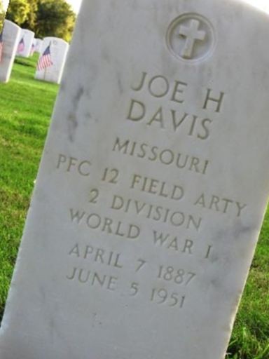 Joe H Davis on Sysoon