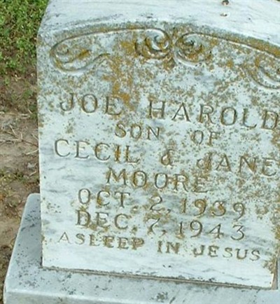 Joe Harold Moore on Sysoon