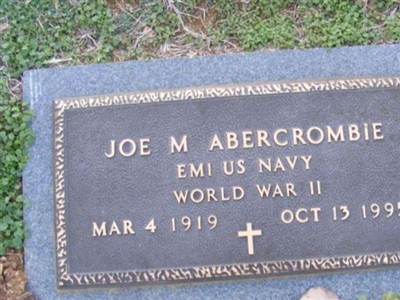 Joe Mitchell Abercrombie on Sysoon
