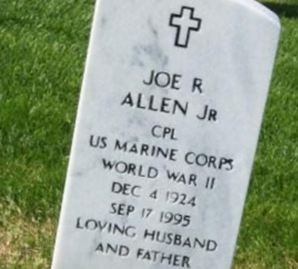 Joe R Allen, Jr on Sysoon