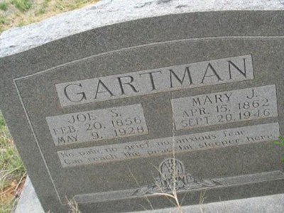 Joe S Gartman on Sysoon