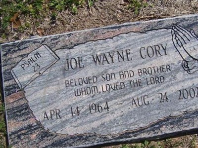Joe Wayne Cory on Sysoon