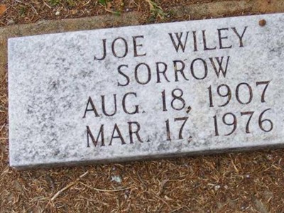 Joe Wiley Sorrow on Sysoon