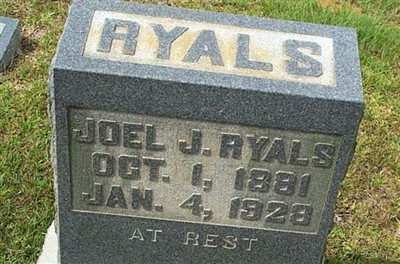 Joel J Ryals on Sysoon