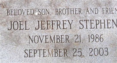 Joel Jeffrey Stephens on Sysoon