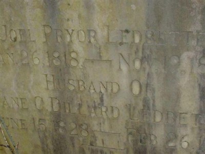 Joel Pryor Ledbetter on Sysoon