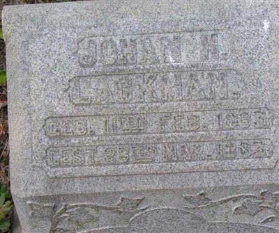 Johan H. Lackman on Sysoon