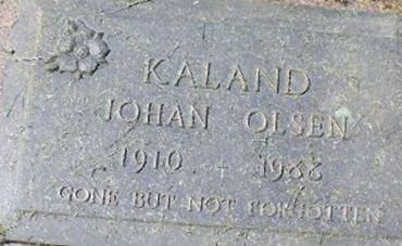 Johan Olsen Kaland on Sysoon
