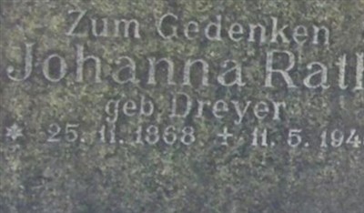 Johanna Dreyer Rath on Sysoon