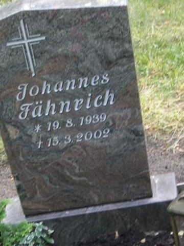 Johannes F?hnrich on Sysoon