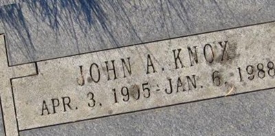 John A. Knox on Sysoon