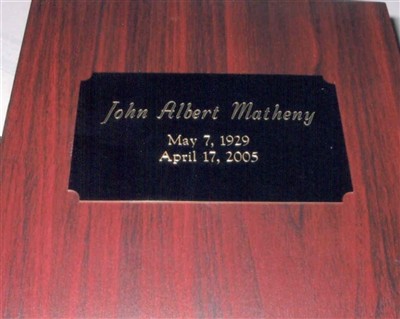 John Albert "Bitz" Matheny on Sysoon