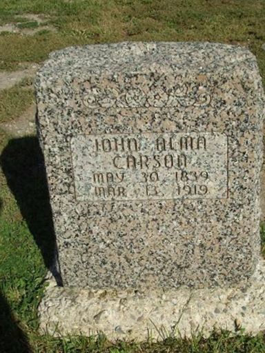 John Alma Carson on Sysoon