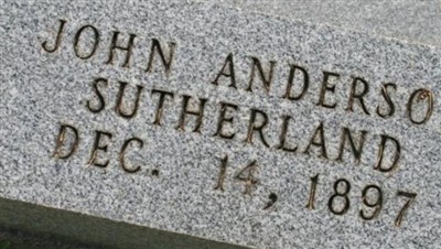John Anderson Sutherland on Sysoon