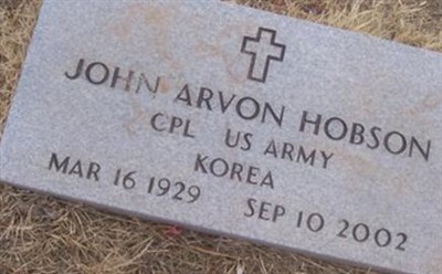 John Arvon Hobson on Sysoon