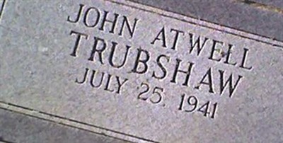 John Atwell Trubshaw on Sysoon