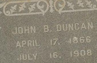 John B. Duncan on Sysoon