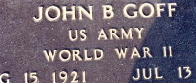 John B Goff on Sysoon
