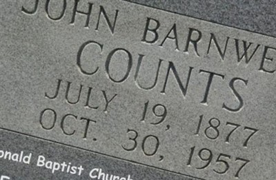 John Barnwell Counts on Sysoon