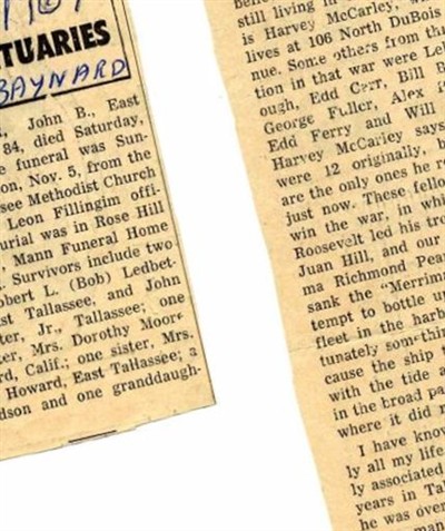 John Baynard Ledbetter on Sysoon