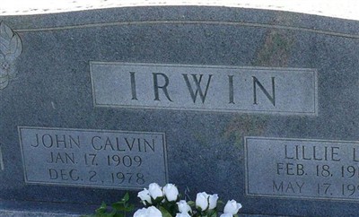 John Calvin Irwin on Sysoon