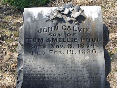 John Calvin Pool on Sysoon