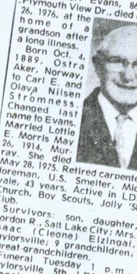 John Carl Evans on Sysoon
