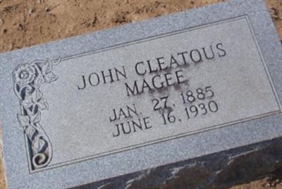 John Cleatous Magee on Sysoon
