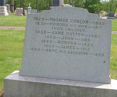 John Conlon, Find a grave on Sysoon John Conlon on Sysoon