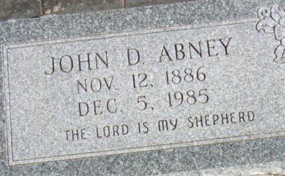 John D. Abney on Sysoon