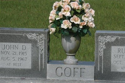 John D Goff, Find a grave on Sysoon John D Goff on Sysoon