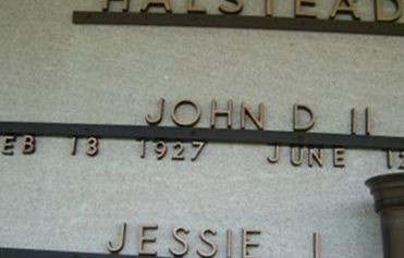 John D. Halstead, II on Sysoon