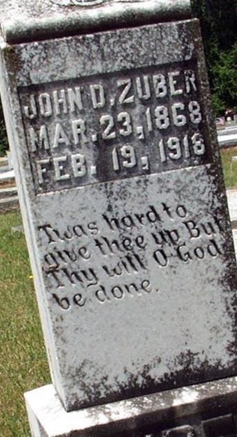 John D Zuber on Sysoon