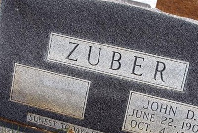 John D. Zuber on Sysoon