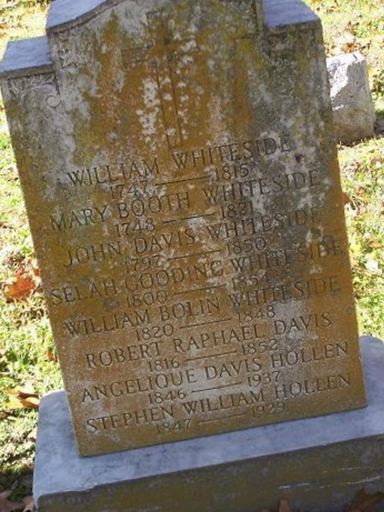 John Davis Whiteside on Sysoon