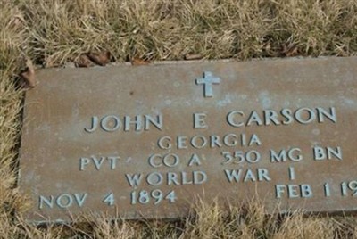 John E Carson on Sysoon