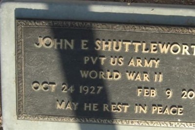 John E Shuttleworth on Sysoon