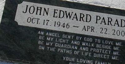 John Edward Paradis on Sysoon